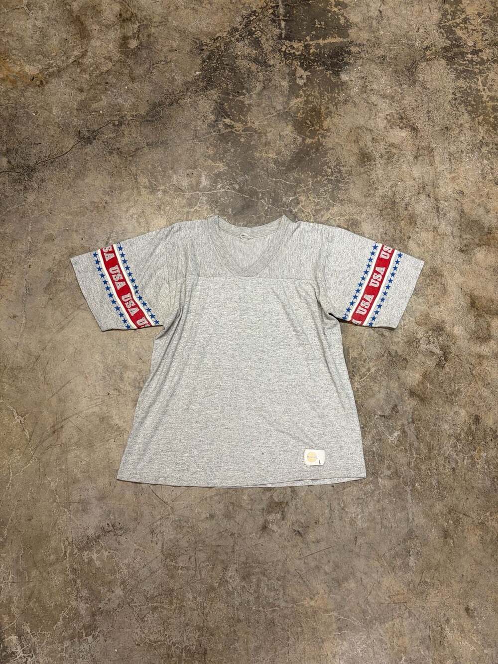 Vintage 1984 OLYMPIC "USA" Los Angeles Size LG V-Neck T-Shirt